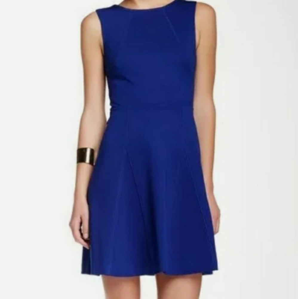 Trina Turk Delphine Cutout Ponte Fit & Flare Dress